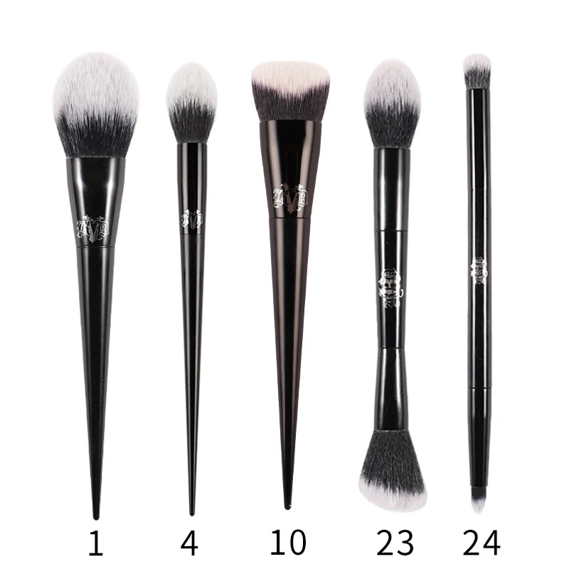 Kat Von D Makeup Brush Set & Kit Foundation Blush Highlight Concealer Powder Sculpting Eyeshadow Brush KVD Brand Makeup Brush - AMULET RING STORE