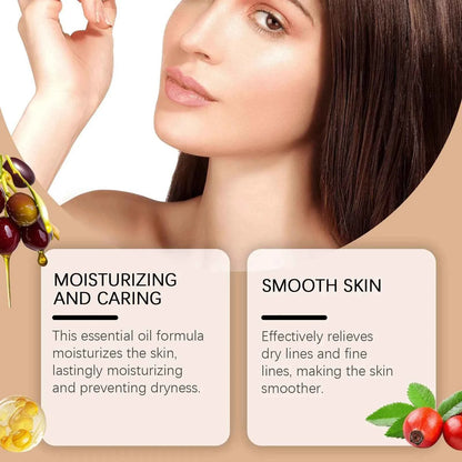 Ouhoe Rosehip Face Care Essence Oil Nourishing Skin Lasting Hydrating Enhance Smoothness Firming Softening Face Care Essence Oil