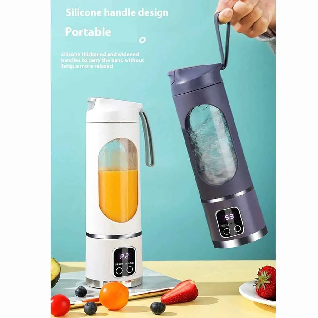 450ml Portable Electric Juicer USB Charging Mini Juicer Fruit Mixer Electric Handheld Juicer for Home Shakes and Smoothies Mixer