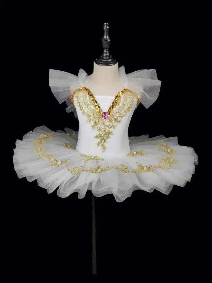 Summer Girl Dress Ballet Elegant Vestidos Kids Dance Costume Robe Fille Stage Children Outfit Baby Clothing Tutu Girls Dresses