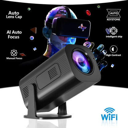 HP330 Portable LED Short Focus Projector 210Ansi 1280*720P Android 11 BT5.0 WIFI Allwinner H716 Halloween Gift Proyector