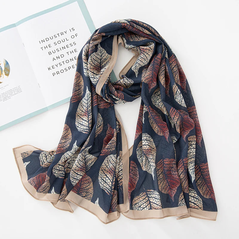 NEW Print Chiffon Hijab Scarf Shawl Fashion Islamic Muslim Scarves Wraps Women Echarpe Breathable Foulard Hijabs - AMULET RING STORE