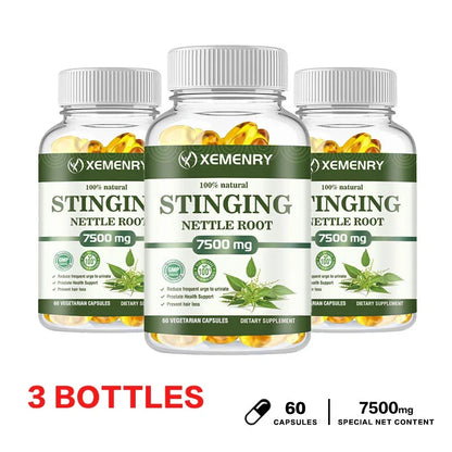 Stinging Nettle Root Capsules - Promotes Prostate and Urinary Tract Health, Reduces Urinary FrequencyCapsule