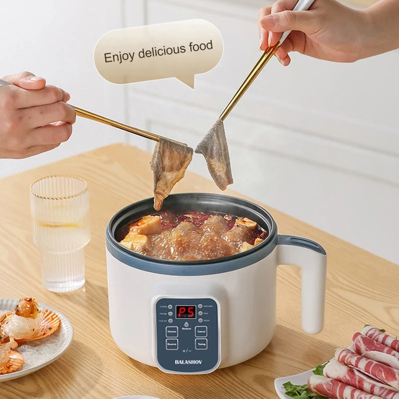 Electric Rice Cooker Multicooker Multifunction Pot Mini Hotpot Pan Soup Home Appliances for The Kitchen Pots Offers 1-2 People - AMULET RING STORE