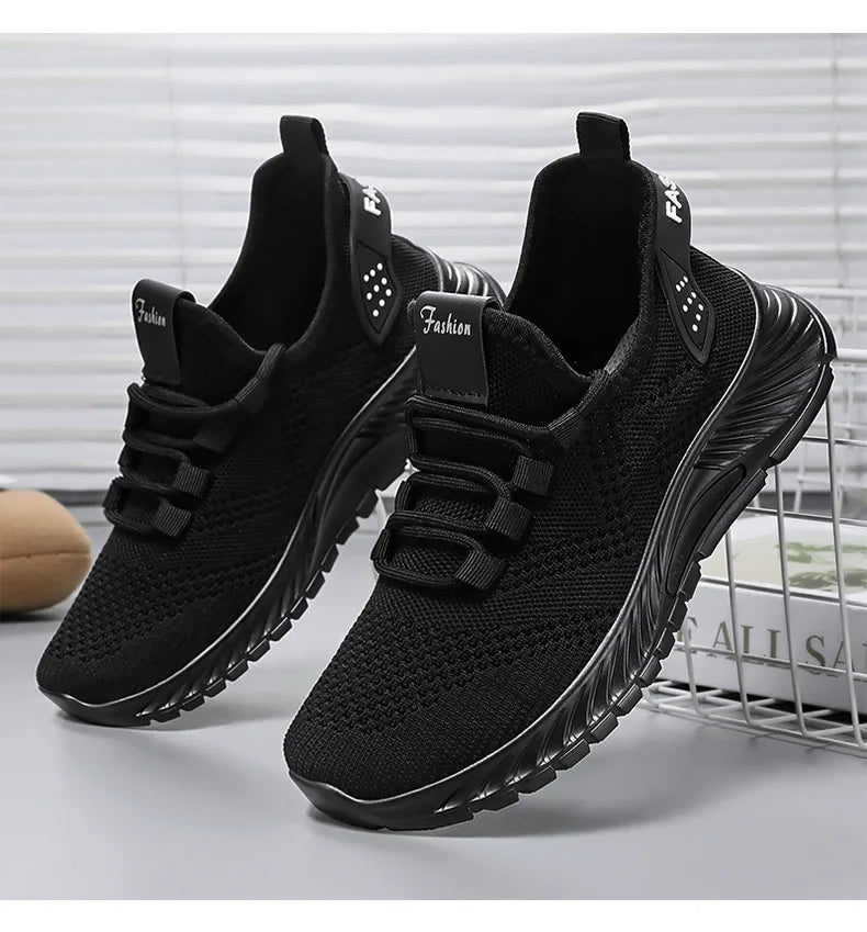 2025 Women's Shoes Summer Women's Shoes Flying woven casual shoes Comfortable breathable women's sneakers - AMULET RING STORE