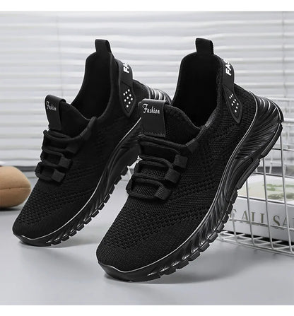 2025 Women's Shoes Summer Women's Shoes Flying woven casual shoes Comfortable breathable women's sneakers - AMULET RING STORE