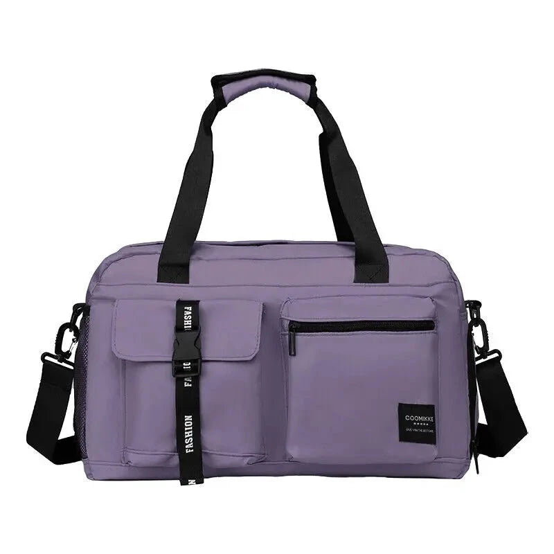 Large Fitness Bag Sports Handbag Women Dry Wet Shoes Pocket Single Shoulder Crossbody Swimming Yoga Gym Travel Backpack Duffel