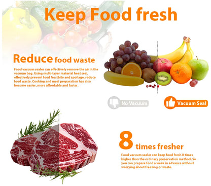 SaengQ Vacuum Sealer Machine Food Vacuum Sealer Packaging With Free 10pcs Vacuum bags Household Vacuum Food Sealing - AMULET RING STORE