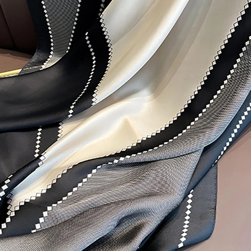 Spring Scarf Women's Luxury Design Polyester Material Smooth Scarf Soft Shawl Beach - AMULET RING STORE