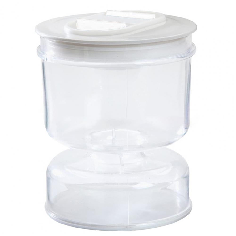 Innovative Pickle Jar Fine Workmanship Olives Jar Plastic Pickle Organizer Hourglass Design Sealed Olives Container for Home - AMULET RING STORE