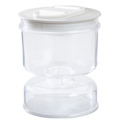 Innovative Pickle Jar Fine Workmanship Olives Jar Plastic Pickle Organizer Hourglass Design Sealed Olives Container for Home - AMULET RING STORE