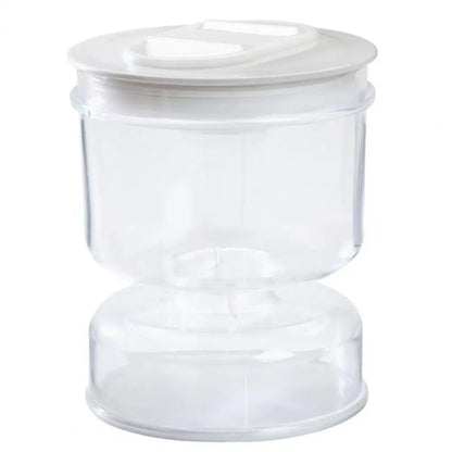 Innovative Pickle Jar Fine Workmanship Olives Jar Plastic Pickle Organizer Hourglass Design Sealed Olives Container for Home - AMULET RING STORE