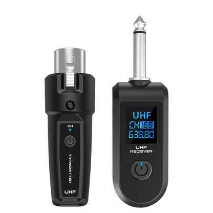 Wireless Microphone Converter XLR or 6.5 Transmitter and Receiver Microphone Wireless System for Dynamic Microphone
