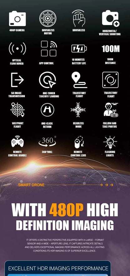 M5 Drone Professional 8K With Wide Angle Three Camera Obstacle Avoidance GPS 5G Optical Flow Positioning Brushless Rc Quadcopter