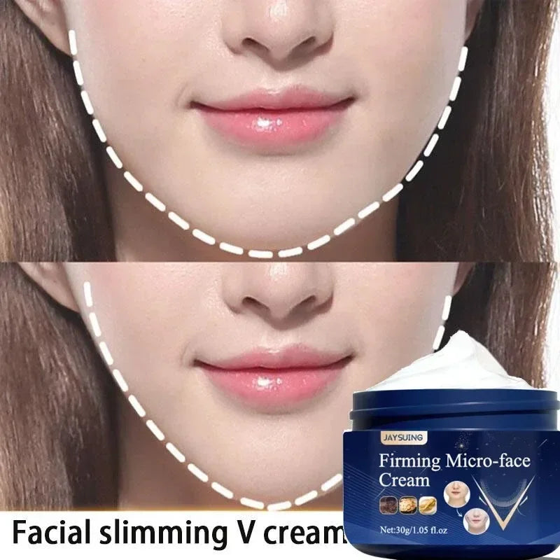 Face-lift Slimming Cream Slimming Firming V-Shape Removal Masseter Muscle Double Chin Face Fat Burning Anti-aging Products 30g - AMULET RING STORE