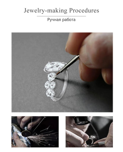 Natural Amethyst Sterling Silver S925 Rhodium Plated 8.5 Carats Genuine Birthstone Big Size Quarts Birthday Gift for Women