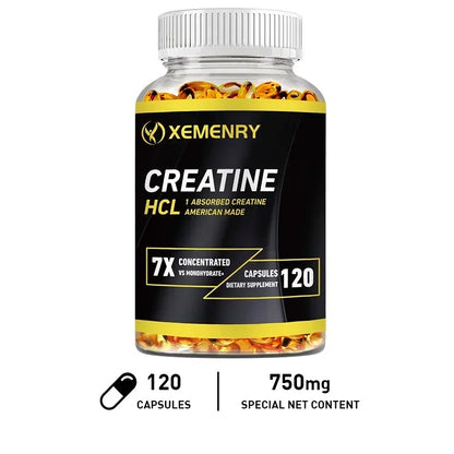 Creatine HCl Capsules - Pre-workout Creatine To Help Build Muscle, Cognitive Function, Muscle Strength and Energy Production - AMULET RING STORE