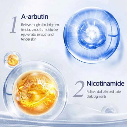 Arbutin Niacinamide Whitening Face Serum Remove Dark Spots Melanin Brighten Shrink Pores  Moisturizing Fade Fine Lines 30Pcs/set