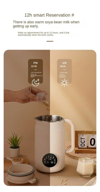 220V Electric Soybean Milk Machine Automatic Intelligent Food Blender Fruit Juicer Water Boiling Kettle Rice Paste Maker - AMULET RING STORE