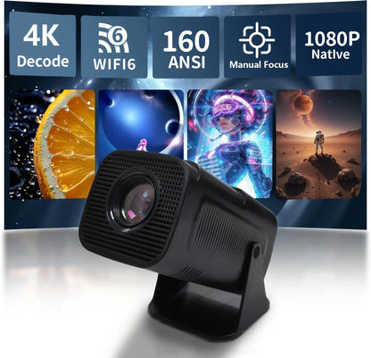 HP330 Portable LED Short Focus Projector 210Ansi 1280*720P Android 11 BT5.0 WIFI Allwinner H716 Halloween Gift Proyector