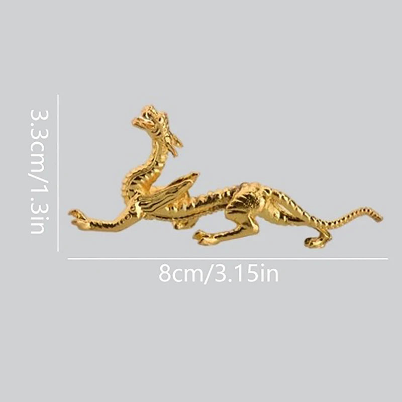 1Pc Metal Gold Dragon Incense Stick Burner Dragon Incense Holder Mini Sandalwood Censer Aromatherapy Home Office Decor