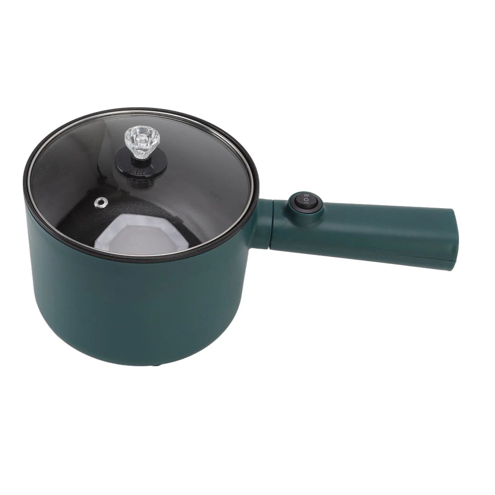 Electric Cooking Pot Electric Hot Pot Long Handle Multi Function Nonstick Coating 1.8L Capacity for Home - AMULET RING STORE