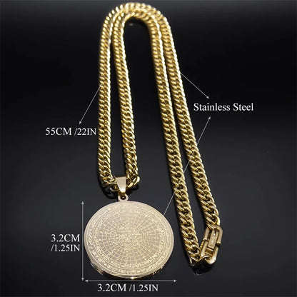 2025 Year's Islamic Powerful Amulet  Quranic Medal  Arabic Necklace