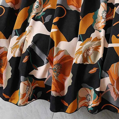 Summer Floral Print Skirts For Woman 2024 Long Elegant High Waist Maxi Skirts