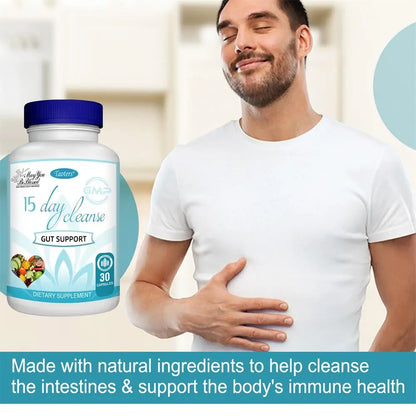 15-day Intestinal Cleansing and Detoxifying Capsules, Targeting The Overall Colon, Digestive Regulation, and Intestinal Health - AMULET RING STORE