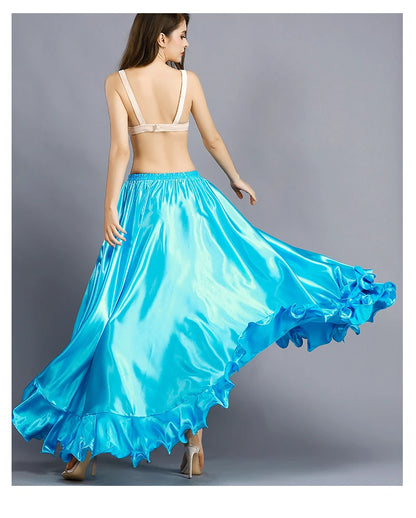 Sexy Belly Dance Skirt Bot f Skirt New Sle Spring Summer Large Swing Beginner Eastern Dance Practice Long Skirt