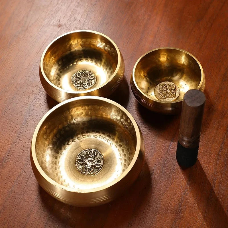 Nepalese Sound Bowl Handmade Singing Bowl Sound Healing Bowl Meditation Percussion Musical Instruments Therapeutic Tibetan - AMULET RING STORE