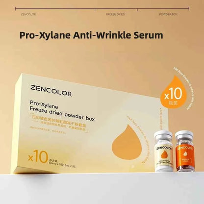 10pcs Pro-Xylane Anti-Wrinkle Lyophilized Serum  High Concentration Anti-Aging Firming Face Essence for Deep Wrinkles
