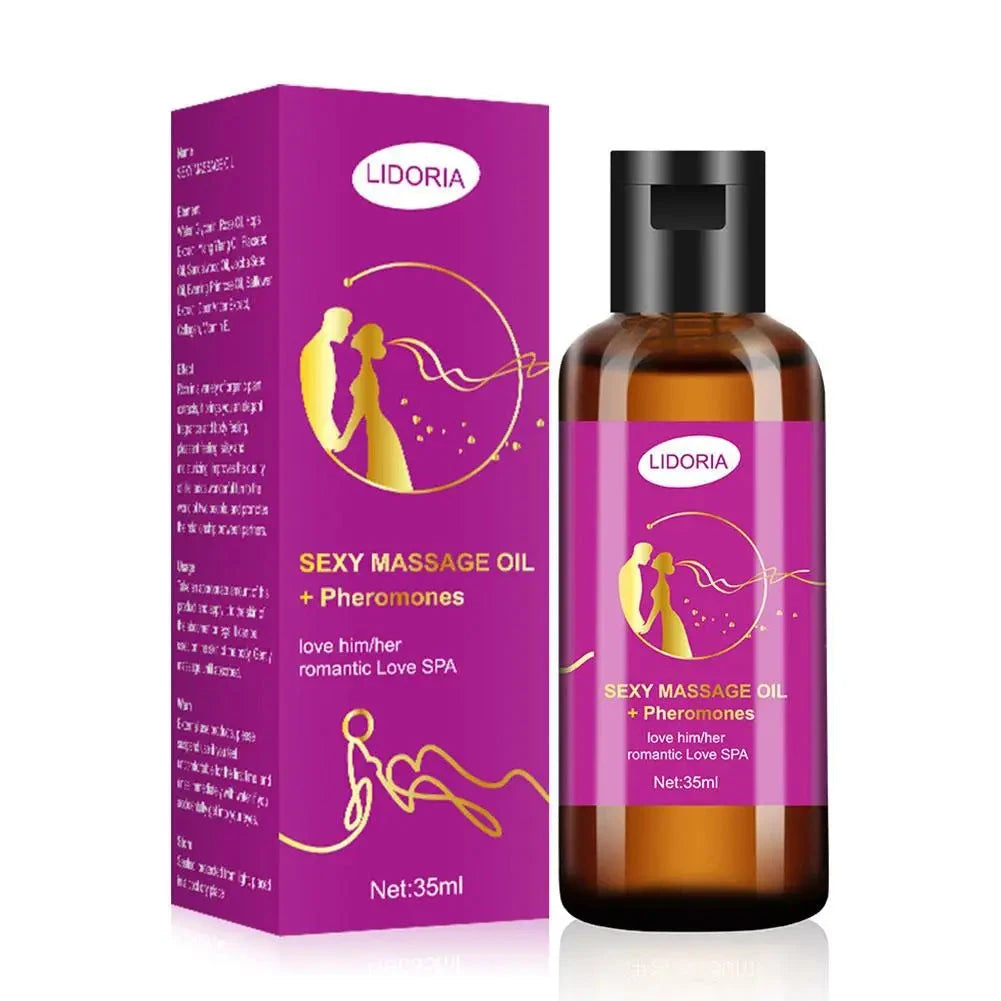 Purple Charming Massage Oil Natural Pheromone SPA Skin Care Body Smoothing Nourishing Oil Essential Oil Moisturing Serum E9U4 - AMULET RING STORE