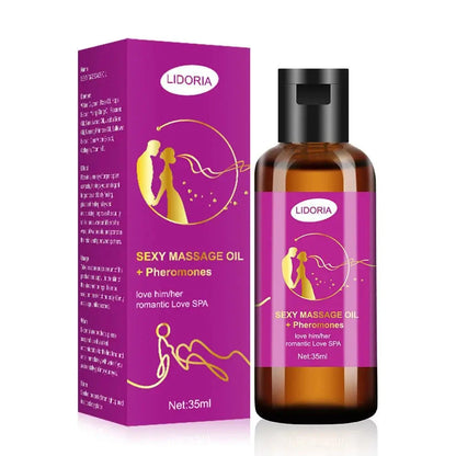 Purple Charming Massage Oil Natural Pheromone SPA Skin Care Body Smoothing Nourishing Oil Essential Oil Moisturing Serum E9U4 - AMULET RING STORE