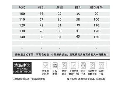 2025 New Red Princess Dress Baby Girls Dress Spring Kids Clothes Dress Party Long-sleeved For Children Dress Rainbow 3-10T