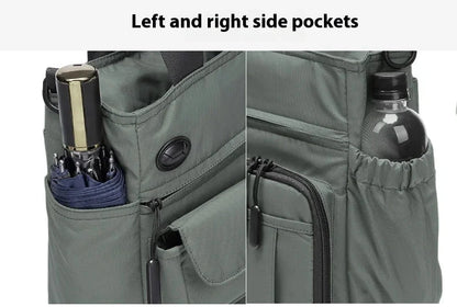 Business Men Shoulder Bag Multilayer Multifunctional Tablet and Document Handbag Diagonal Cross bag Leisure Briefcase