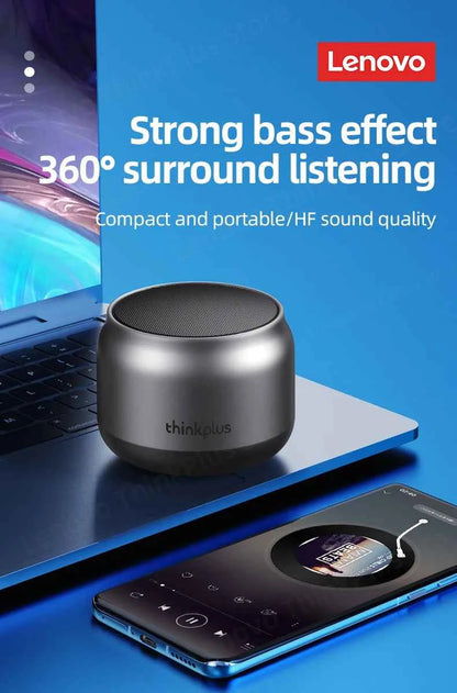 100% Original Lenovo K30 Portable Hifi Bluetooth Wireless Speaker Waterproof USB Outdoor Loudspeaker Music Surround Bass Box Mic
