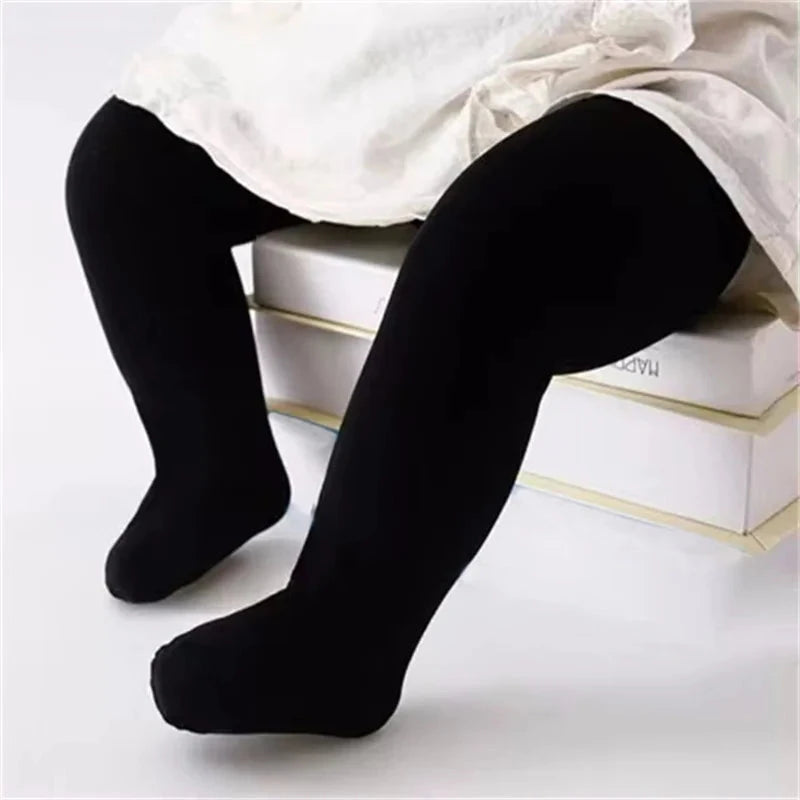 Lawadka Newborn Tights For Girls Solid Knitted Infant Baby Girl Tights Casual White Black Toddler Pantyhose Spring Autumn 0-12M - AMULET RING STORE