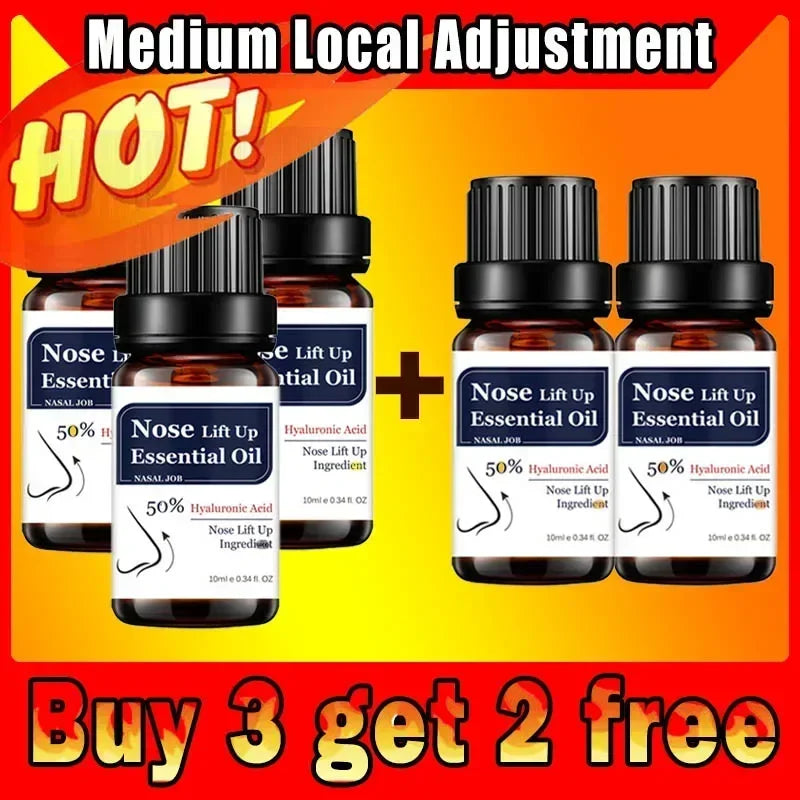 Nose Massage Essential Oil Up Heighten Rhinoplasty Firming For Moisturizing Nose Serum Reshape Natural Face Beauty Care Products - AMULET RING STORE