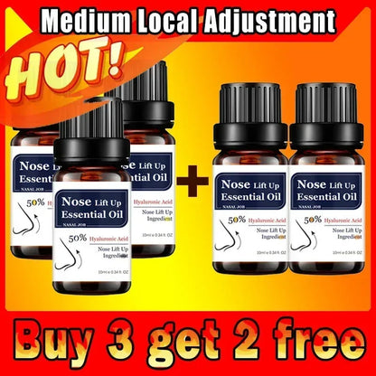 Nose Massage Essential Oil Up Heighten Rhinoplasty Firming For Moisturizing Nose Serum Reshape Natural Face Beauty Care Products - AMULET RING STORE