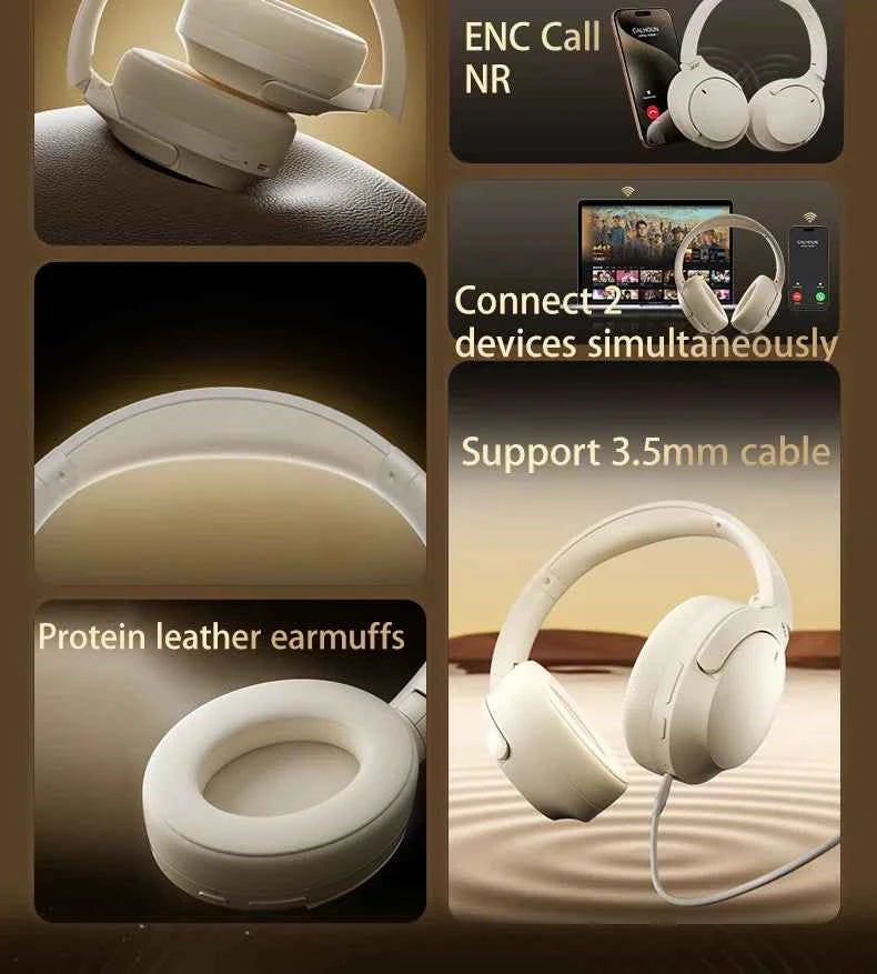 Acer Headphones Wireless Earphones Head Tracking 3D Spatial Audio -42dB ANC Bluetooth 5.4 HIFI Headset ENC HD Mic Low-Latency