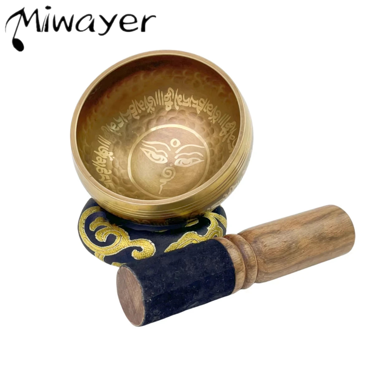 Tibetan Singing Bowl Set Lotus Unique Gift Helpful for Meditation Yoga Relaxation Chakra Healing Prayer and Mindfulness - AMULET RING STORE