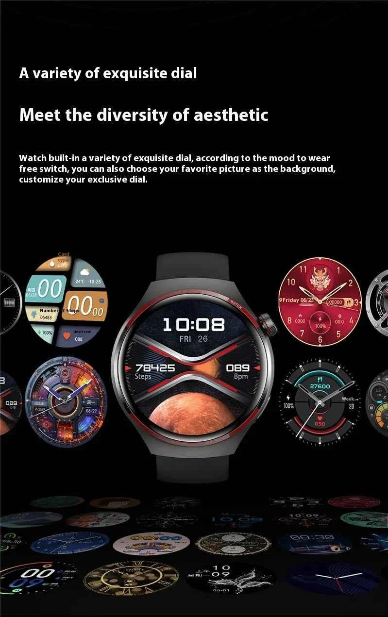 Watch 4Pro NFC GPS Smart Watch 360*360 HD Screen Heart rate Games Blood oxygen SmartWatch IP68 waterproof Sport Watches 2025 New