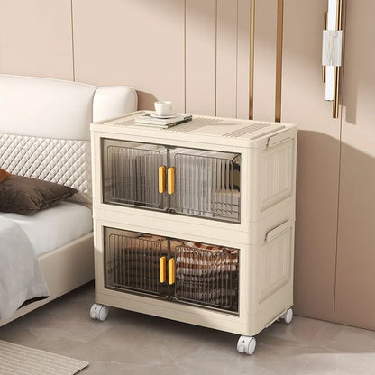 1/2/3/4/5 layers Multifunction Storage Cabinet Foldable Dustproof Wardrobe Easy-to-Install Storage Boxes - AMULET RING STORE