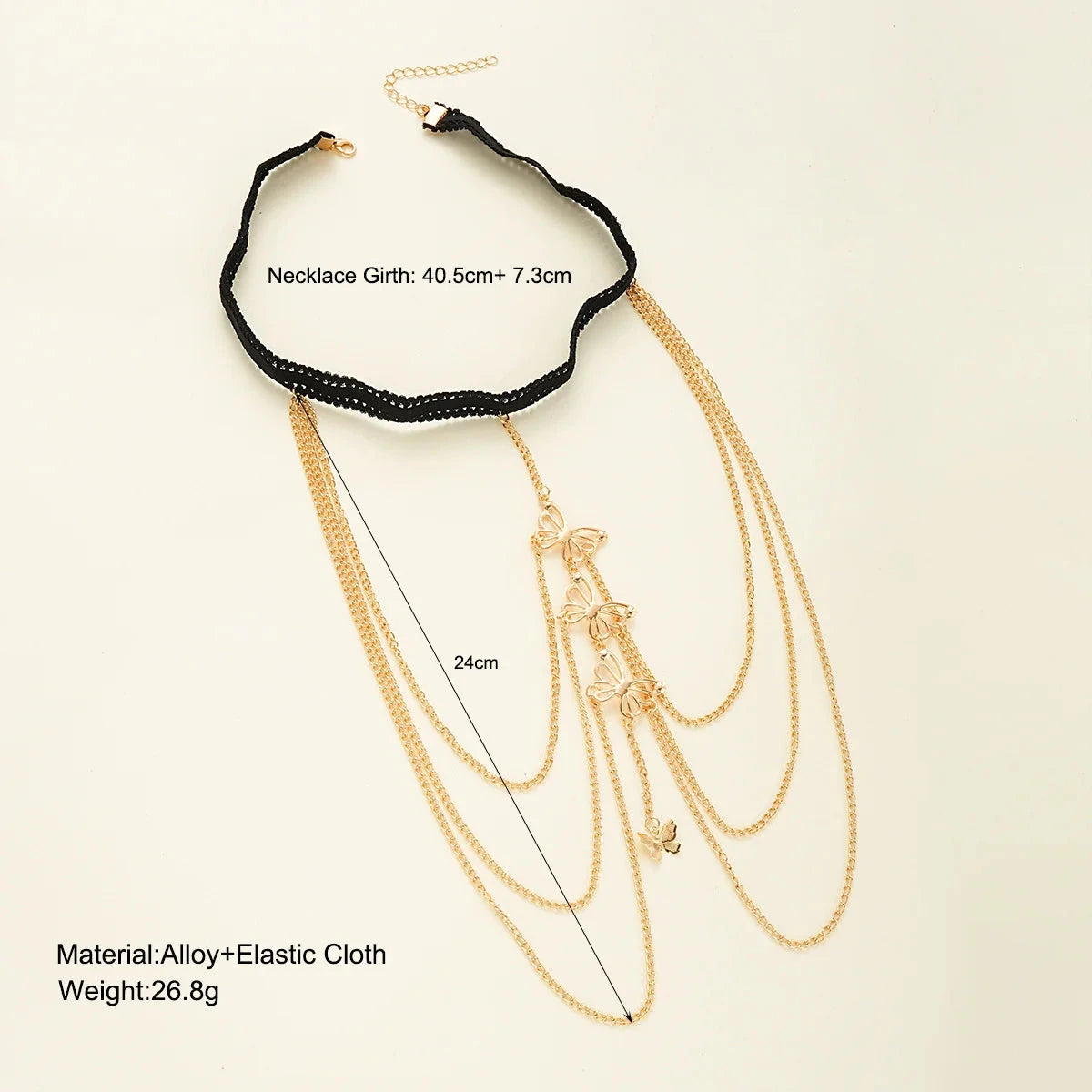 Bohemia Multi Layer Butterfly Tassel Leg Chain for Women Fashion Sexy Metal Bodychain Beach Thigh Leg Chain Jewelry Accessories - AMULET RING STORE