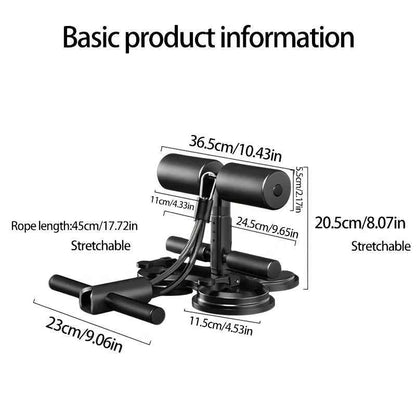 Abdominal Sit Up Equipment Suction Cups Ankle Support Abdominal Workout Fitness Adjustable Sports Fitness Physical Exercise