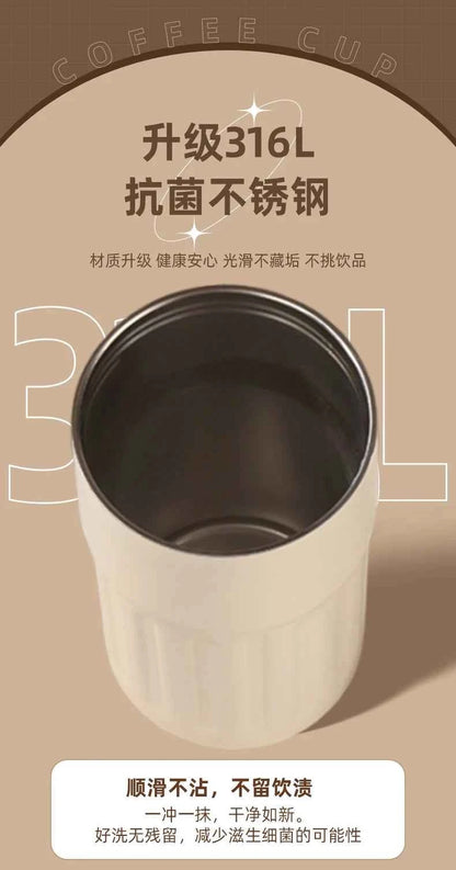 460ml Thermos Bottle Smart Display Temperature 316 Stainless Steel Vacuum Cup Office Coffee Cup Business Portable Thermal Mug