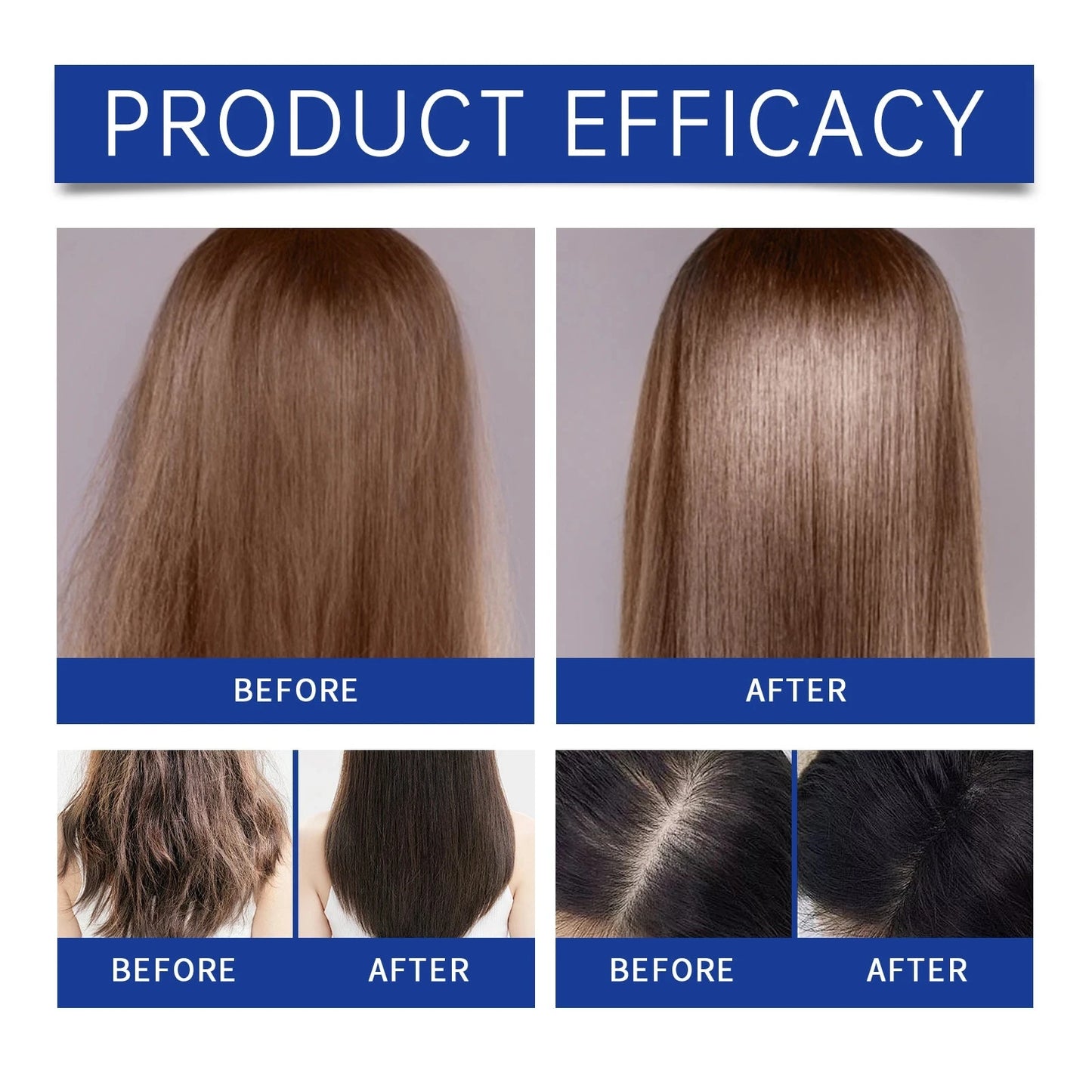 EELHOE 30ml Copper Peptide Hair Serum Strengthening Hair Roots Repair Hairs Damage Essence Nourish Smoother Hair Loss Growth Oil