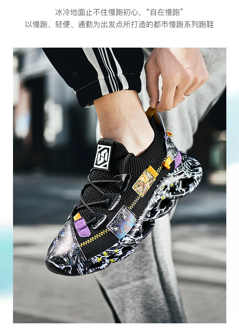 Shoes men Sneakers Male casual Mens Shoes tenis Luxury shoes Trainer Race Breathable Shoes fashion loafers running Shoes for men - AMULET RING STORE