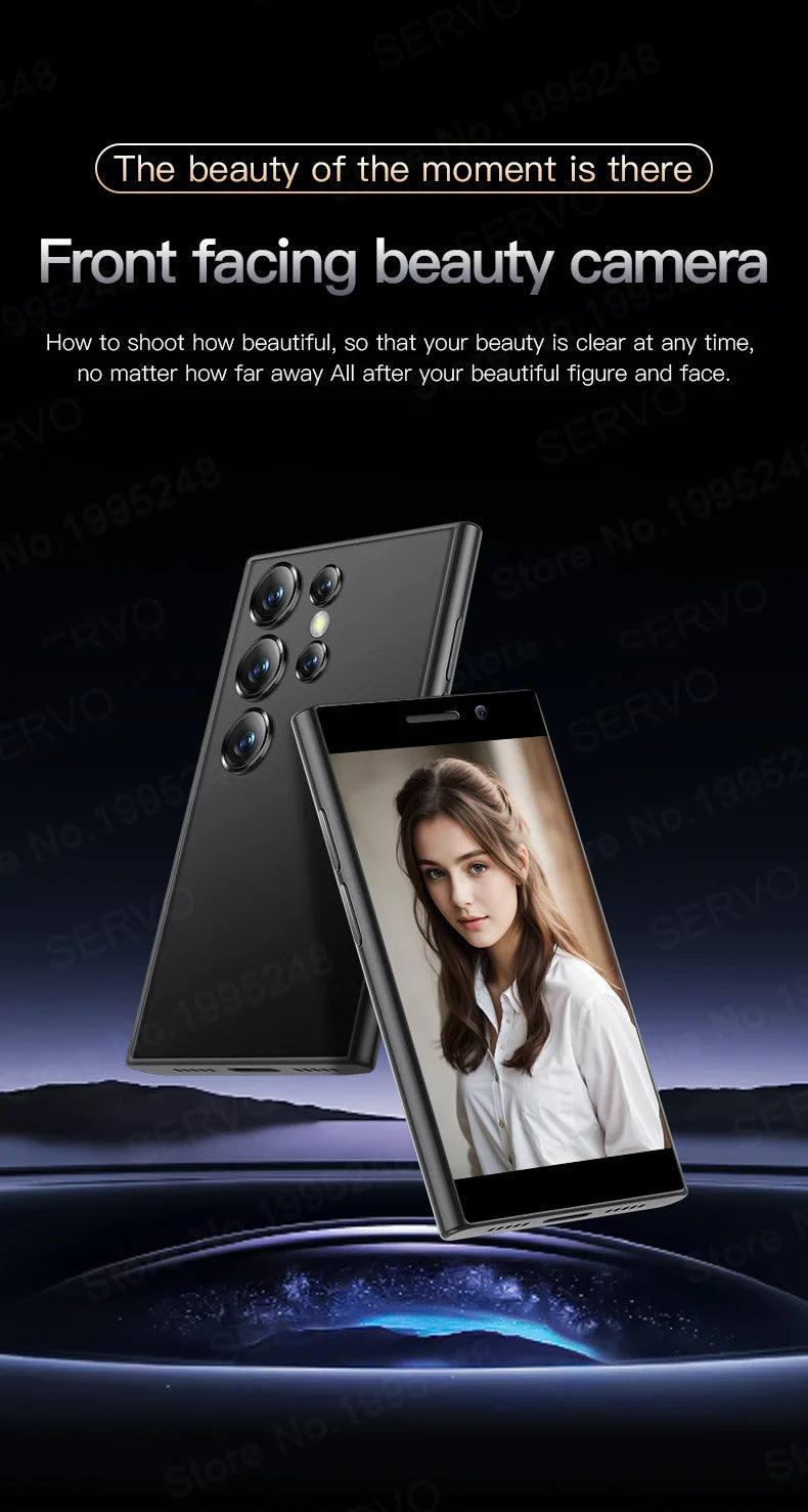 2024 New SERVO S24 Mini 4G Global Smartphone Android System Google Store 2000mAh Facial Unlock Small Smartphones Latest Upgrade - AMULET RING STORE